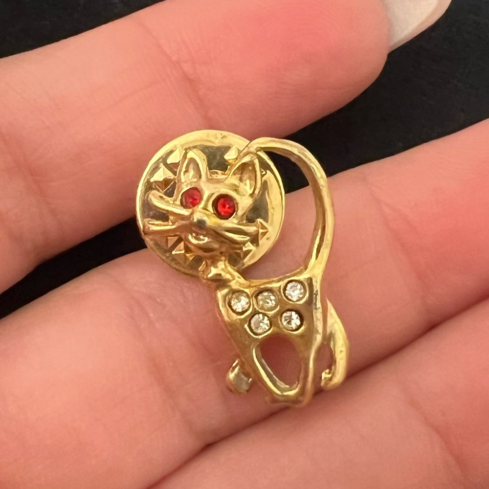 Vintage Cat Brooch